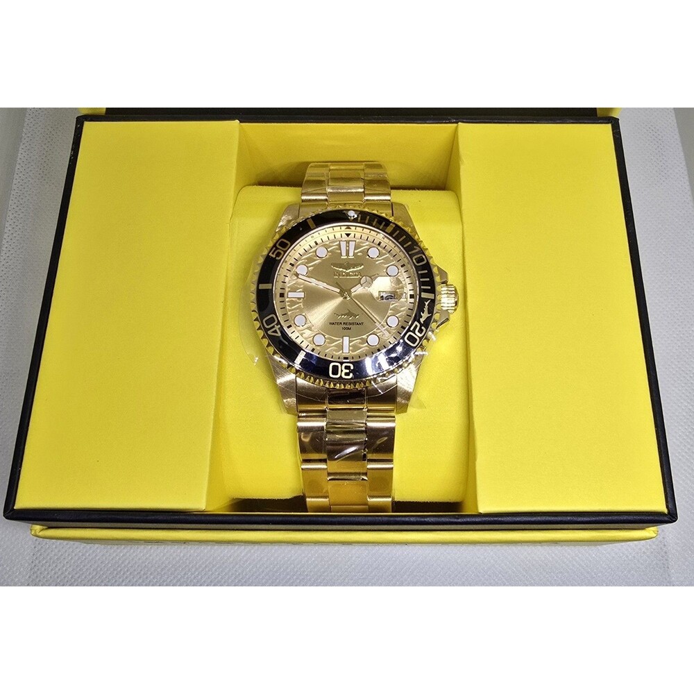 Invicta Pro Diver Currentwave Gold 43mm Men's Watch 30025 Brand New In Box - Picture 2 of 8